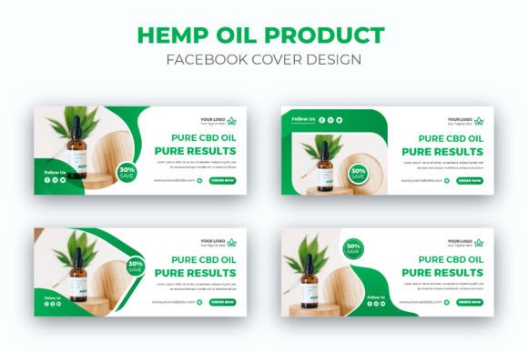 Design a Standout Hemp Oil CBD Product Facebook Cover