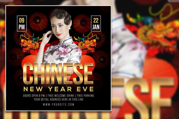Design Your Lunar New Year Celebration with a Vibrant Square Flyer