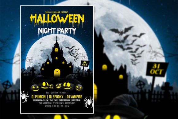 Design Your Perfect Halloween Party Flyer: A Fully Editable Template