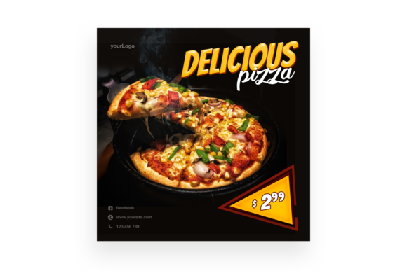 Make Your Feed Unforgettable with This Pizza Post Template