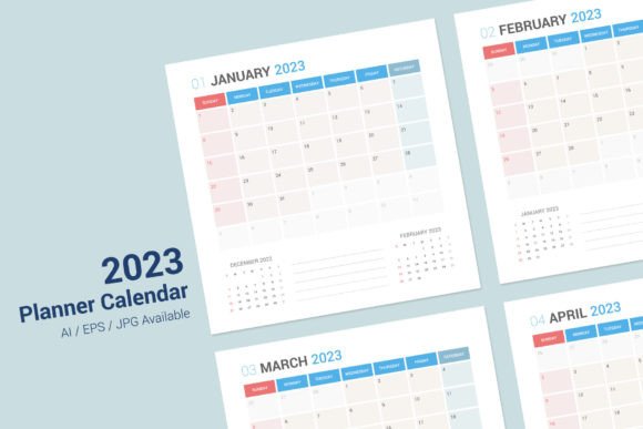 Mastering Your Year with the Perfect 2023 Sunday-Start Planner