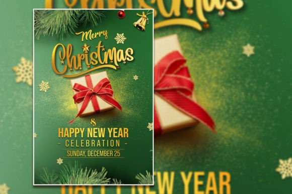 Merry Christmas Flyer Template: Your Editable PSD Design Solution