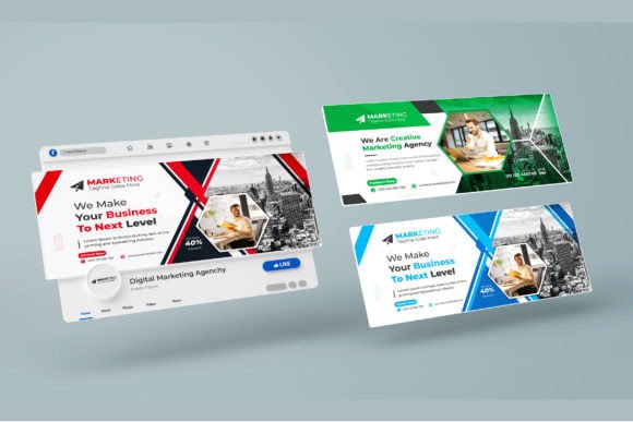 Next-Gen Social Media Cover Page Template: Futuristic Minimalism