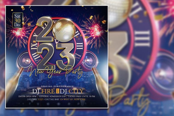 Ring in 2023: Design a Stunning New Year Party Flyer