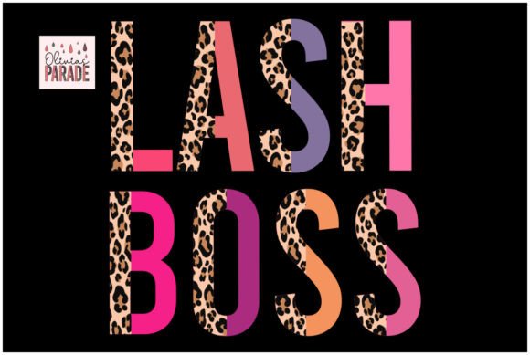 Unleash Your Brand's Wild Side: The Lash Boss Png, Leopard Print